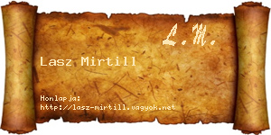 Lasz Mirtill névjegykártya